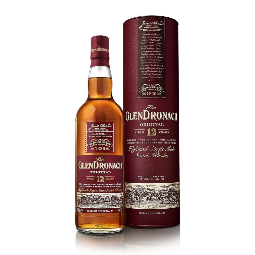 Glendronach - 12 Years Single Malt Scotch Whisky 格蘭多納12年 (70cl/43%)