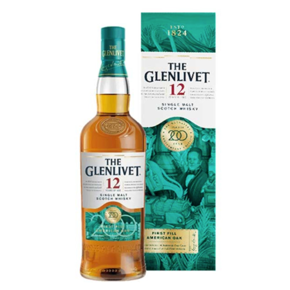 The Glenlivet - 12 Years 200th Anniversary Single Malt Scotch Whisky 格蘭利威12年 200週年 (70cl/43%)