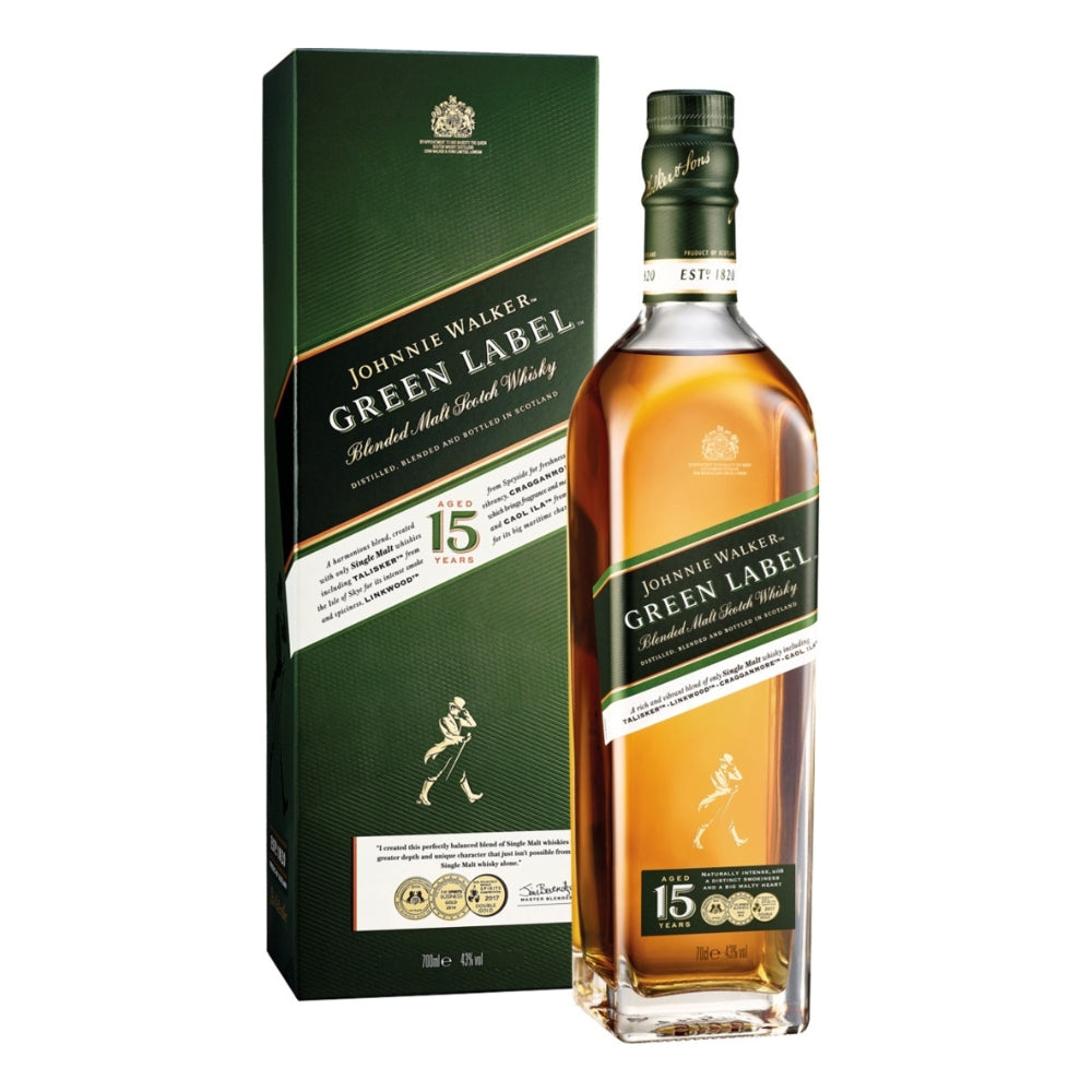 Johnnie Walker - 15 Years Green Label Blended Scotch Whisky 約翰走路綠牌15年 瓶裝 (70cl/40%)